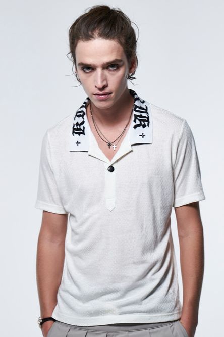 PythonJQDJersey PoloShirt / ホワイト  【kiryuyrik】