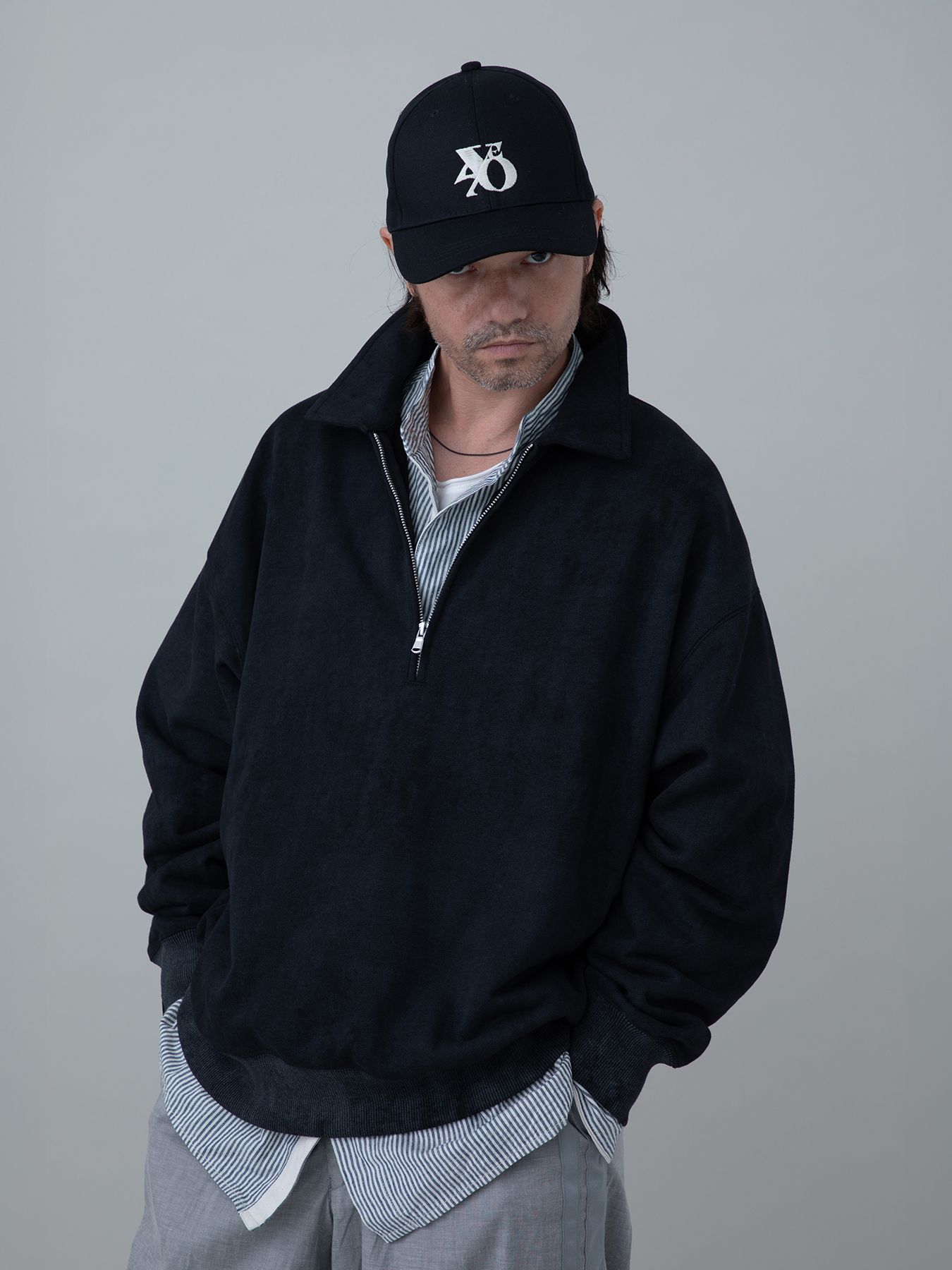 【予約品 11月23日(日) 締切】MINIMALPULLOVER / プルオーバーシャツ / BLACK