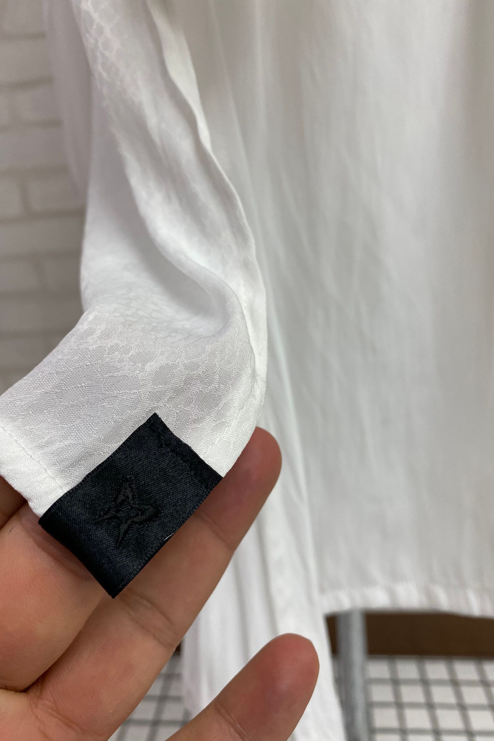 《予約品》 StoalFlareShirt / パイソン柄コンビホワイト 【kiryuyrik】 2023年2月以降入荷予定