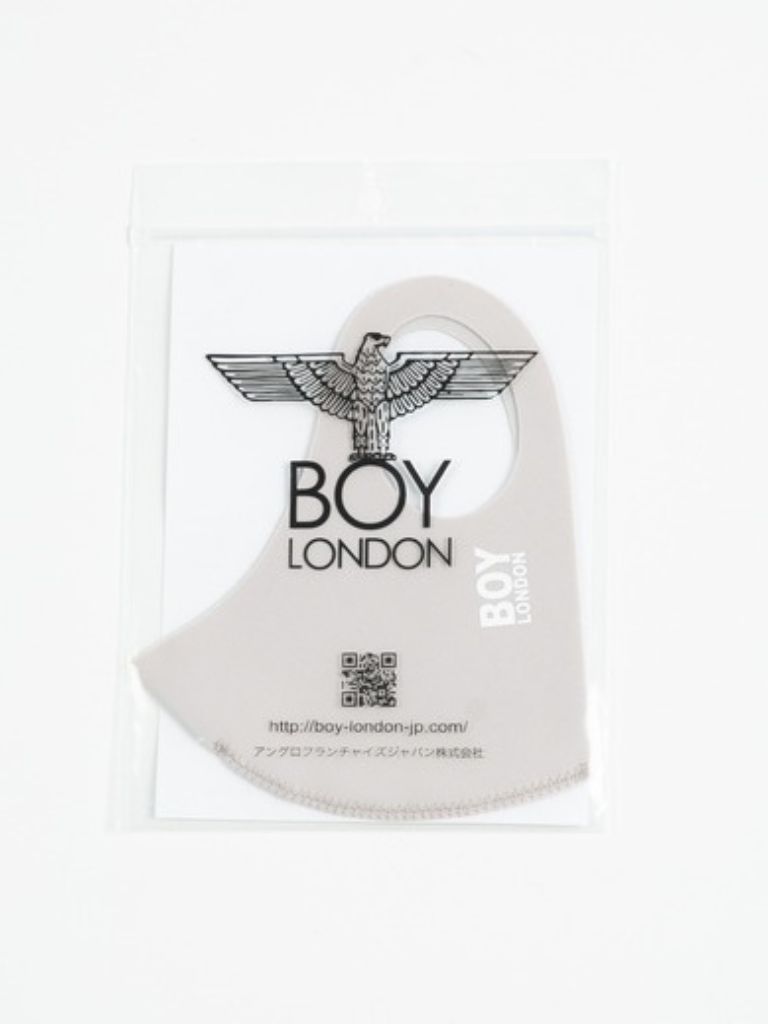 《接触冷感》 BOY LOGO FACE MASK / Beige 【BOY LONDON】