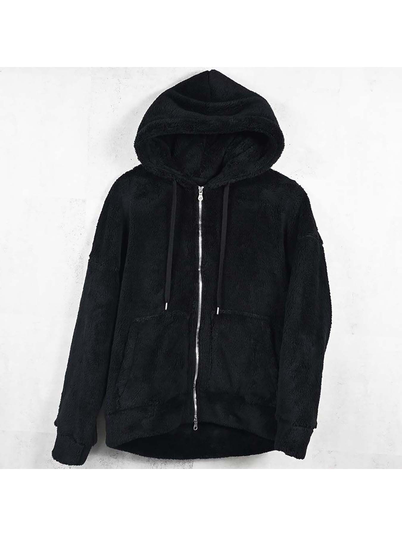 【予約品 】BOA ZIP LOOSE HOODIE / ボア ジップ ルーズフーディ / ブラック