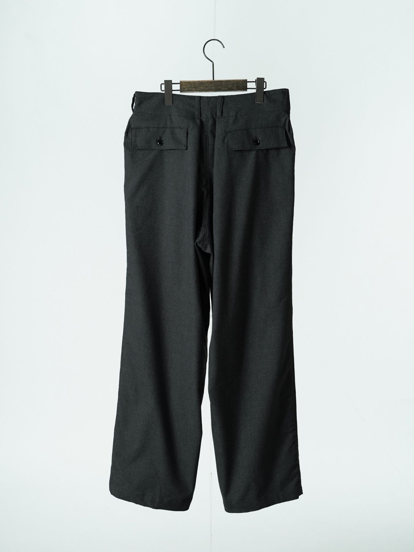 【予約品 5月27日(水) 締切】OVERTROUSERS / ワイドパンツ / 杢チャコール