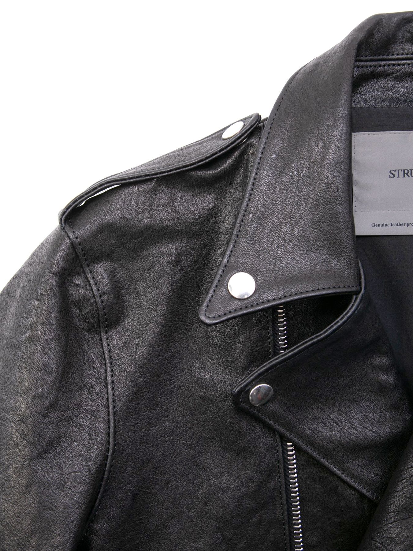 【予約品 4月6日(月) 締切】Pit Vegetable Full Tanned Shrinked Horsehide Double Riders / フルタンニン ピット鞣し シュリンクホースハイド ダブルライダース / JOEY