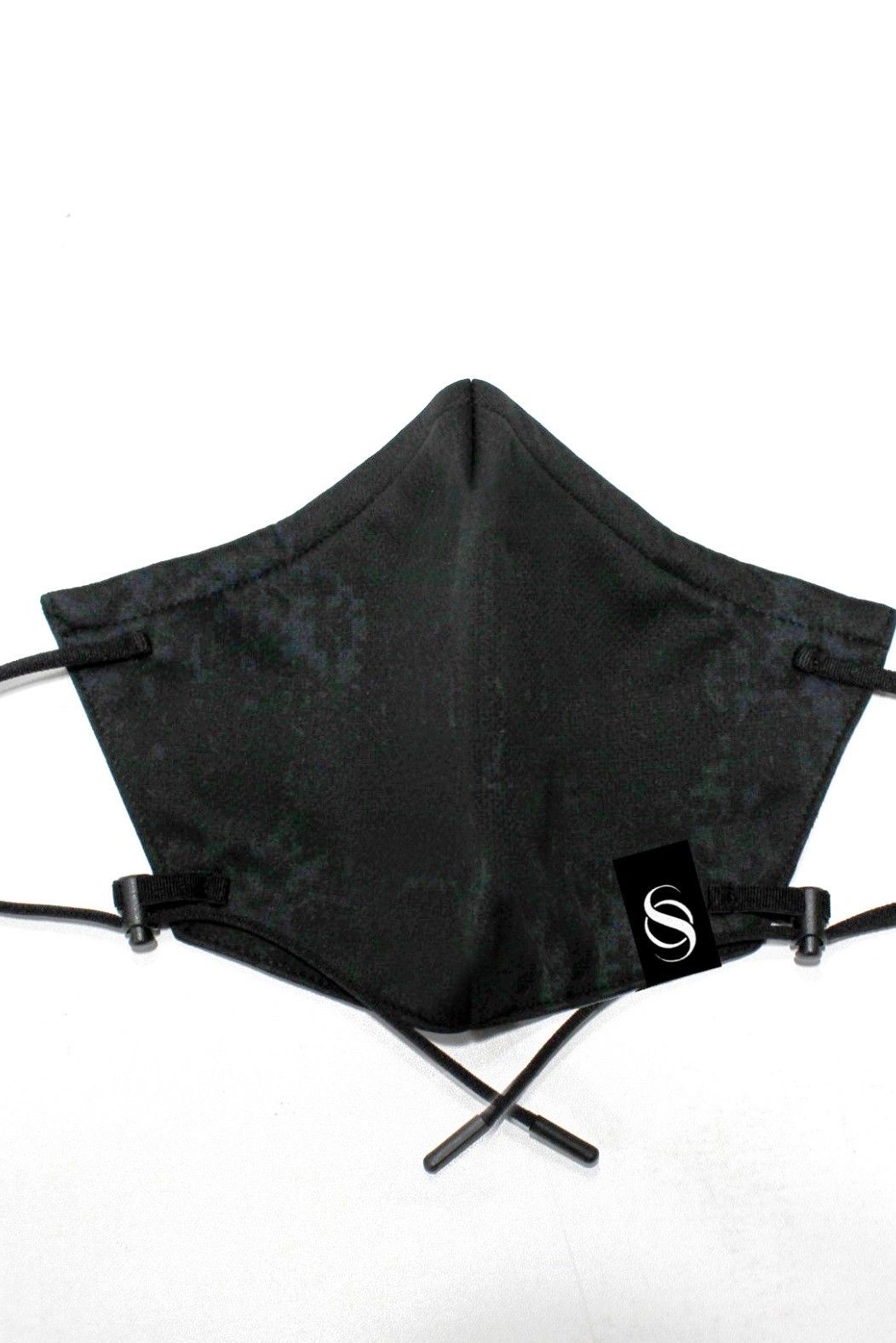 《予約品》 FaceCover CrossDotEcoPetJersey  / Black×BlackPrint 【THE ONENESS】 7月入荷予定