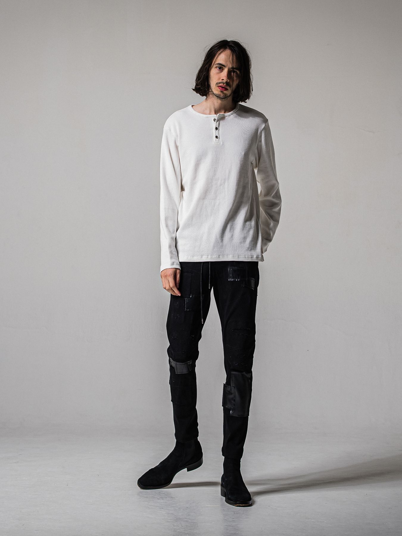 【予約品 11月16日(日) 締切】MICK DENIM JERSEY / ミック デニムジャージ / ブラックリメイク