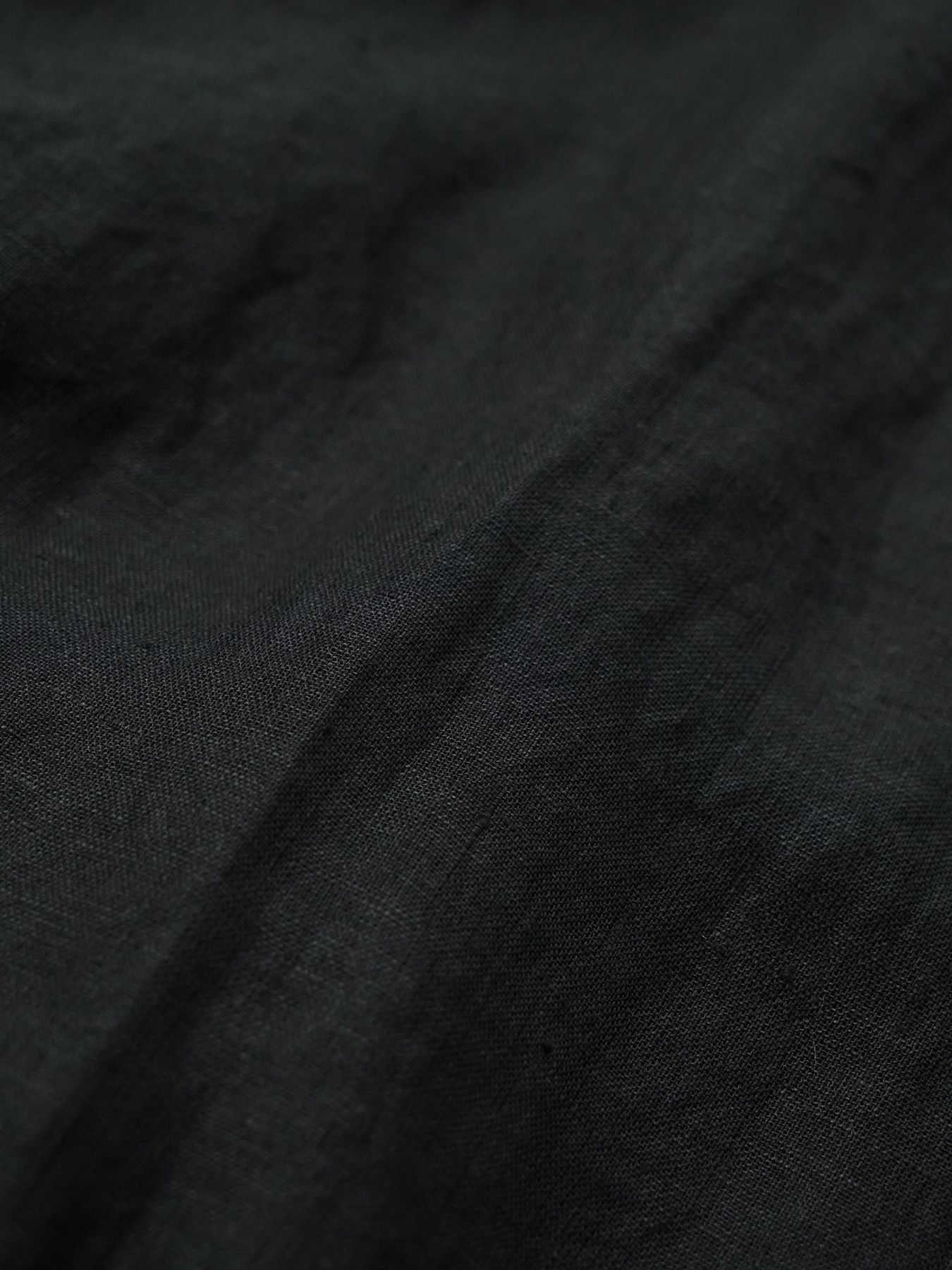 【予約品 11月23日(日) 締切】LINENSHEER POLO / リネン ポロシャツ / BLACK