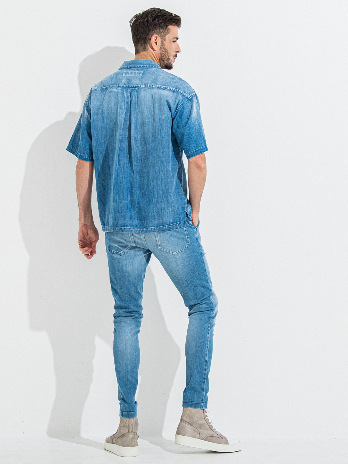 【予約品 】DENIM JERSEY CHRIS EASY TUCK PT / デニムジャージクリスイージータックパンツ / ライトインディゴ