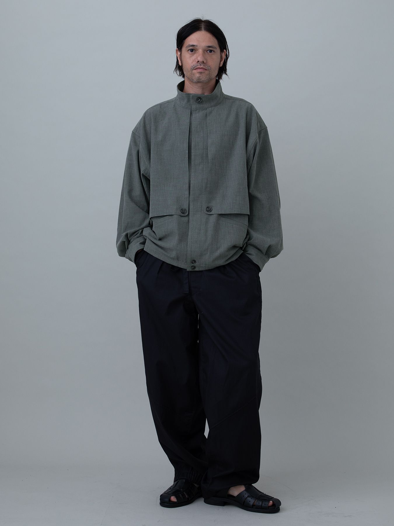 【予約品 10月26日(日) 締切】TRENCHSWINGTOP / トレンチスイングトップ / moku.L.GRAY