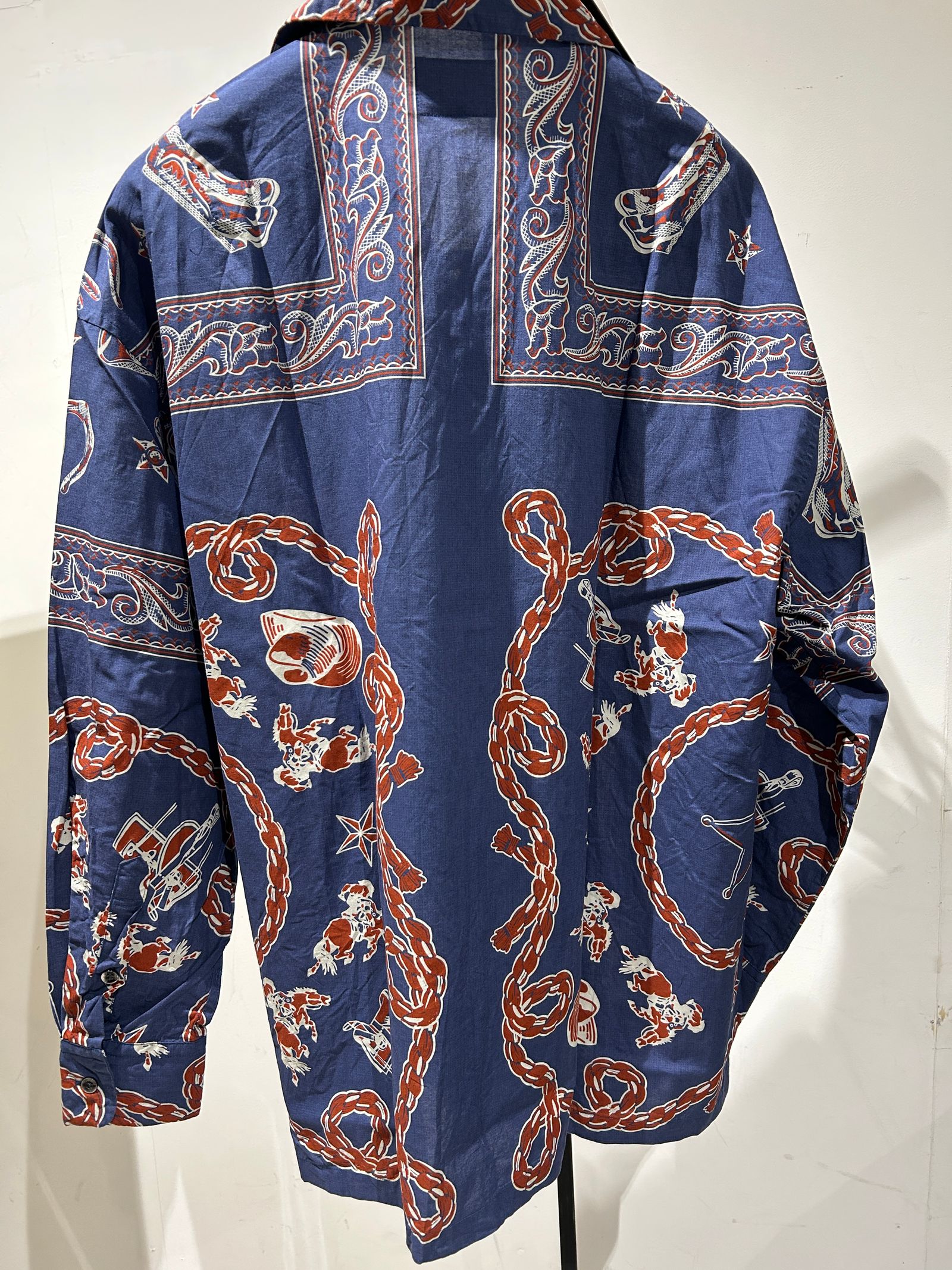 WESTERNBANDANA SHIRTS / バンダナプリント シャツ / NAVY