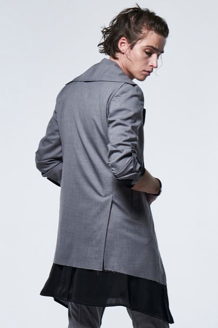 《予約品》 FlareSingleNapoleonJacket / ライトグレー 【kiryuyrik】 2023年3月以降入荷予定