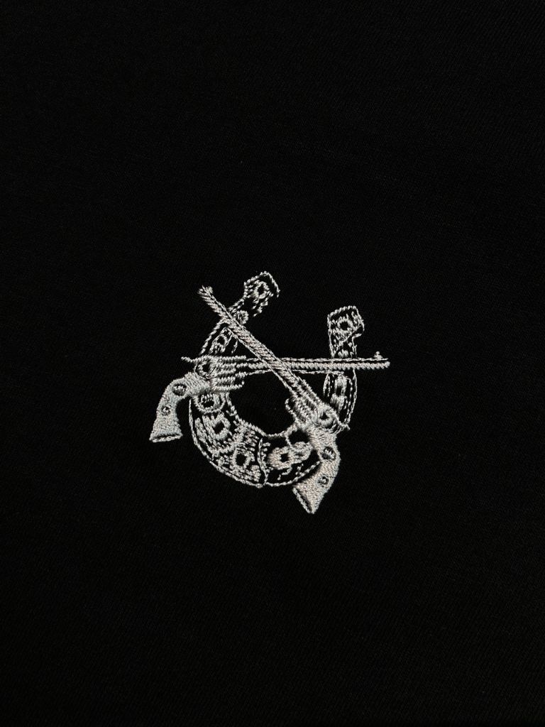 HORSE SHOE EMB L/S T / Tシャツ / ブラック