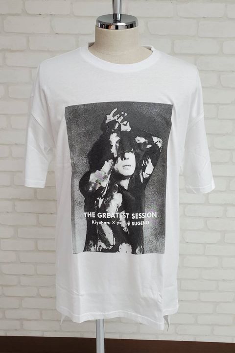 "清春" Special Session Print Hem Step Big Tee / WHITE 【FIFTY FIFTY ys Yuji SUGENO】