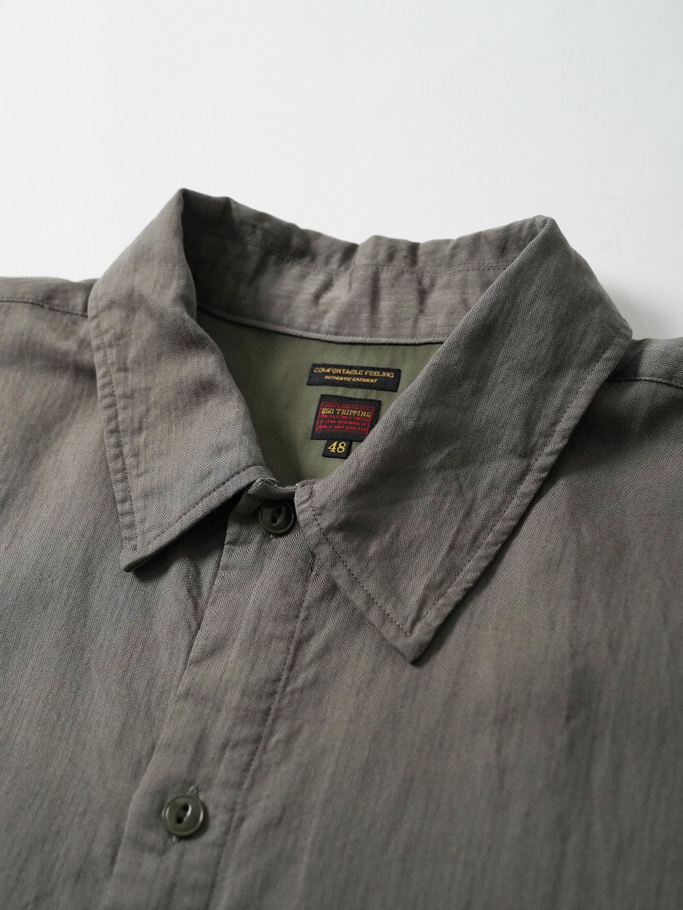 【予約品 5月6日(水) 締切】PLISSE-SHIRTS / ワークシャツ / グレー