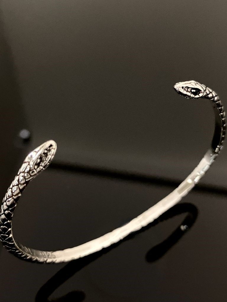 《受注生産》 TWO HEADED SNAKE BANGLE BRACELET バングル / 注文から3～4週間後入荷予定