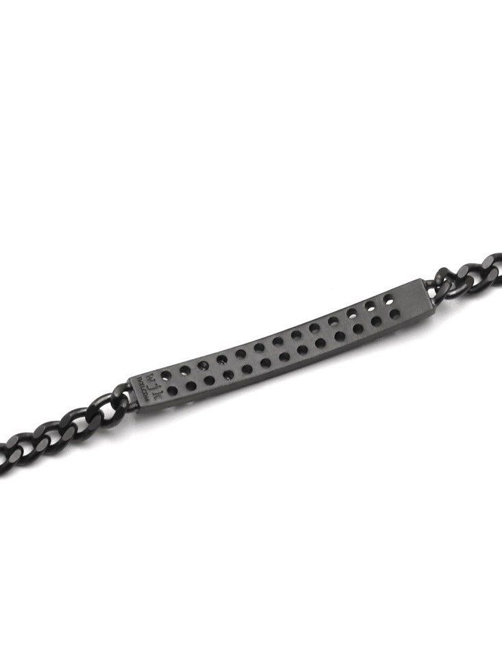 【予約品】 IVXLCDM ×wjk  26 hole ID bracelet / ブレスレット / ブラックコーティング