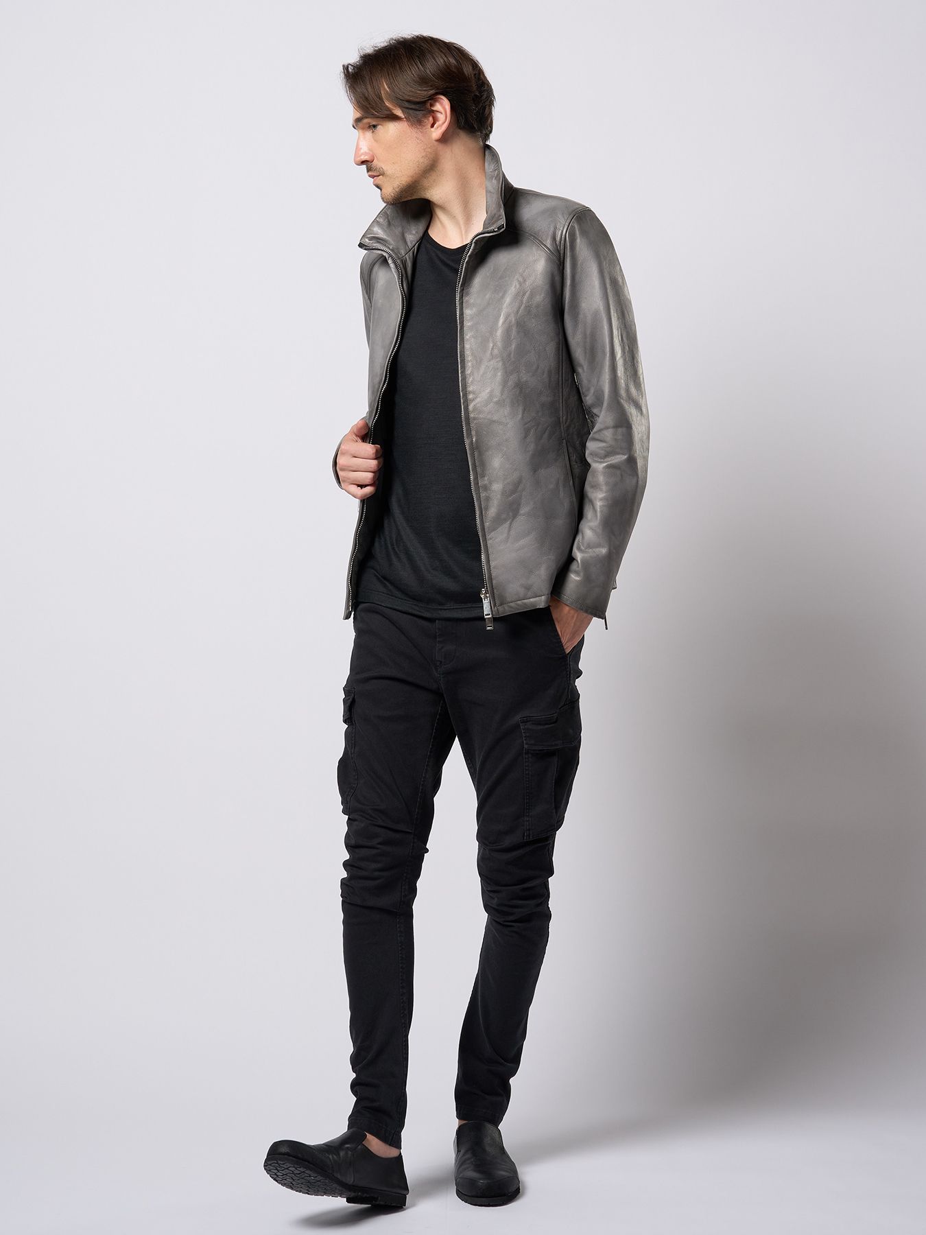 【予約品 9月23日(火) 締切】combination slip-on shoes / コンビネーション スリッポンシューズ / ブラック