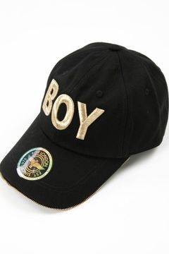BOY BRIM ZIPPER CAP/ ブラック 【BOY LONDON】