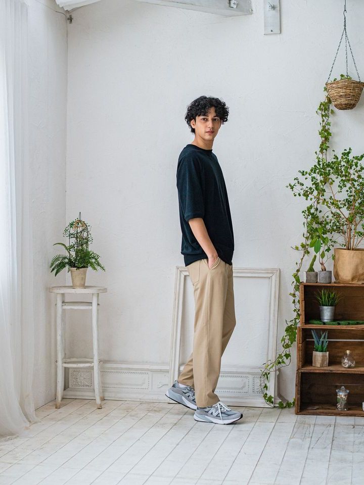 《予約品3月3日18：00締め》 PILE half sleave / ハーフスリーブT / ブラック