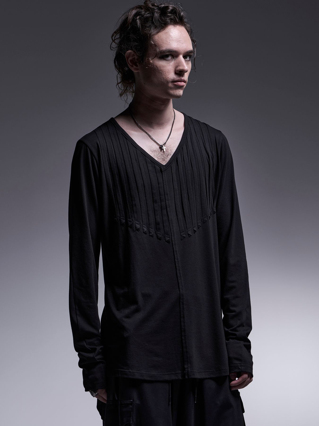 【予約品 7月13日(日) 締切】Cut Tuck T-Shirt / カットタックTシャツ / ブラック