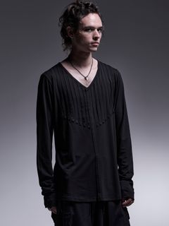 【予約品 7月13日(日) 締切】Cut Tuck T-Shirt / カットタックTシャツ / ブラック