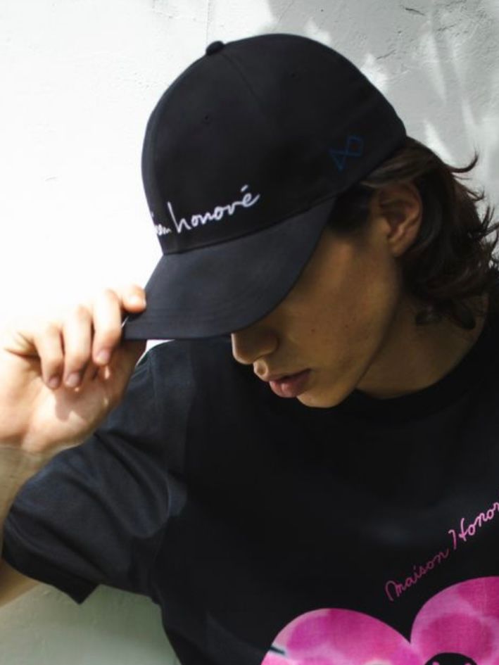 ベースボールキャップ / BaseBall Cap Adriana / Black メゾンオノレ パリ