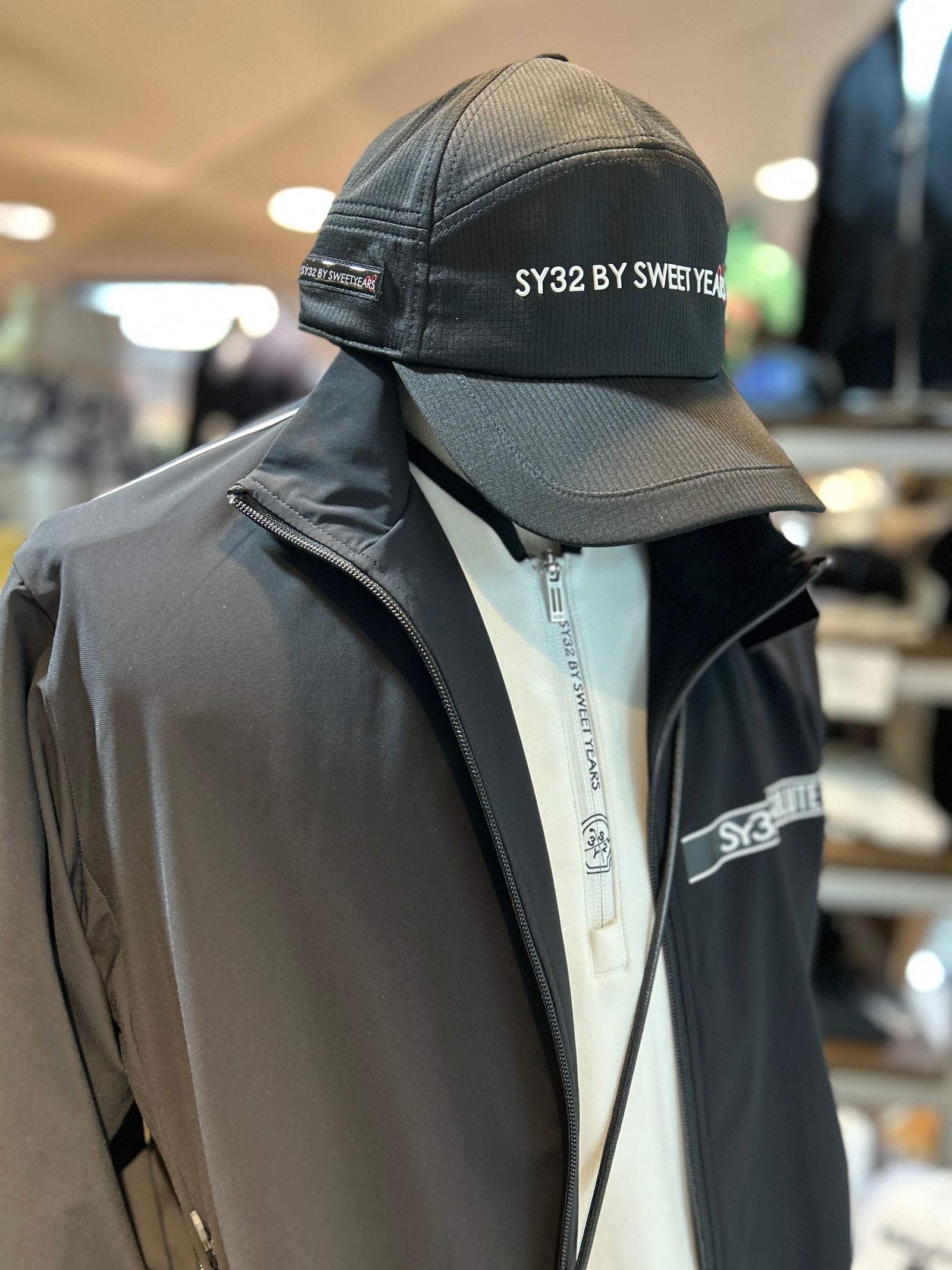 BASIC LOGO CAP / ブラック 【SY32 by SWEET YEARS GOLF】