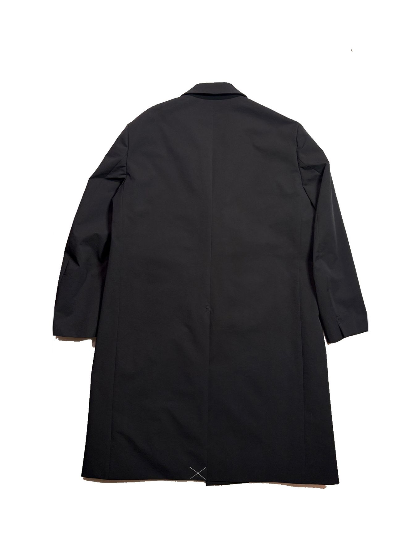 【予約品 3月9日(月) 18:00 締切】STRETCH COAT CRY / クリスタルクロスガン ストレッチ ロングコート / ブラック