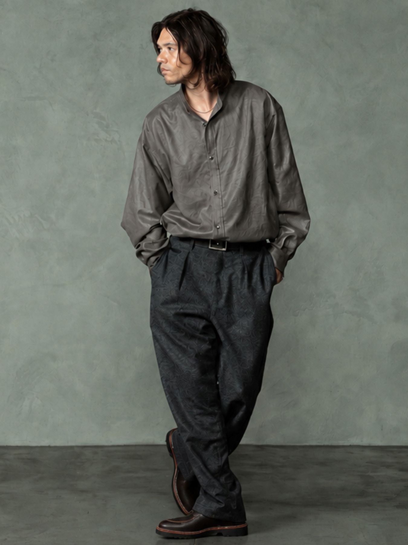【予約品 7月5日(日) 締切】LUSTER OFFICERSHIRTS / ラスターオフィサーシャツ / サンド