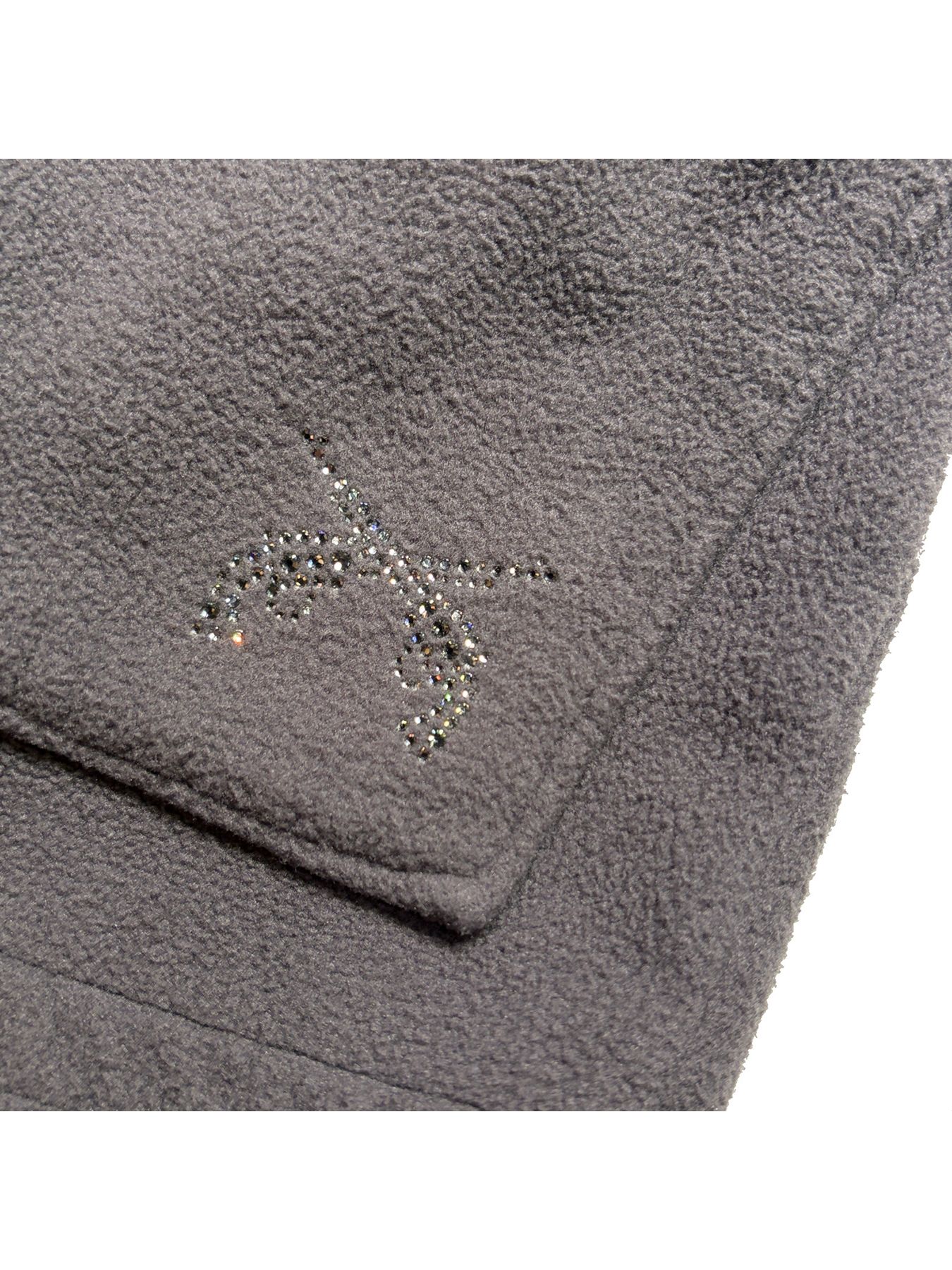 【予約品 3月9日(月) 18:00 締切】FLEECE STUDZ JKT CRY / クリスタルクロスガン スタッズ フリース ショートコート / ブラック