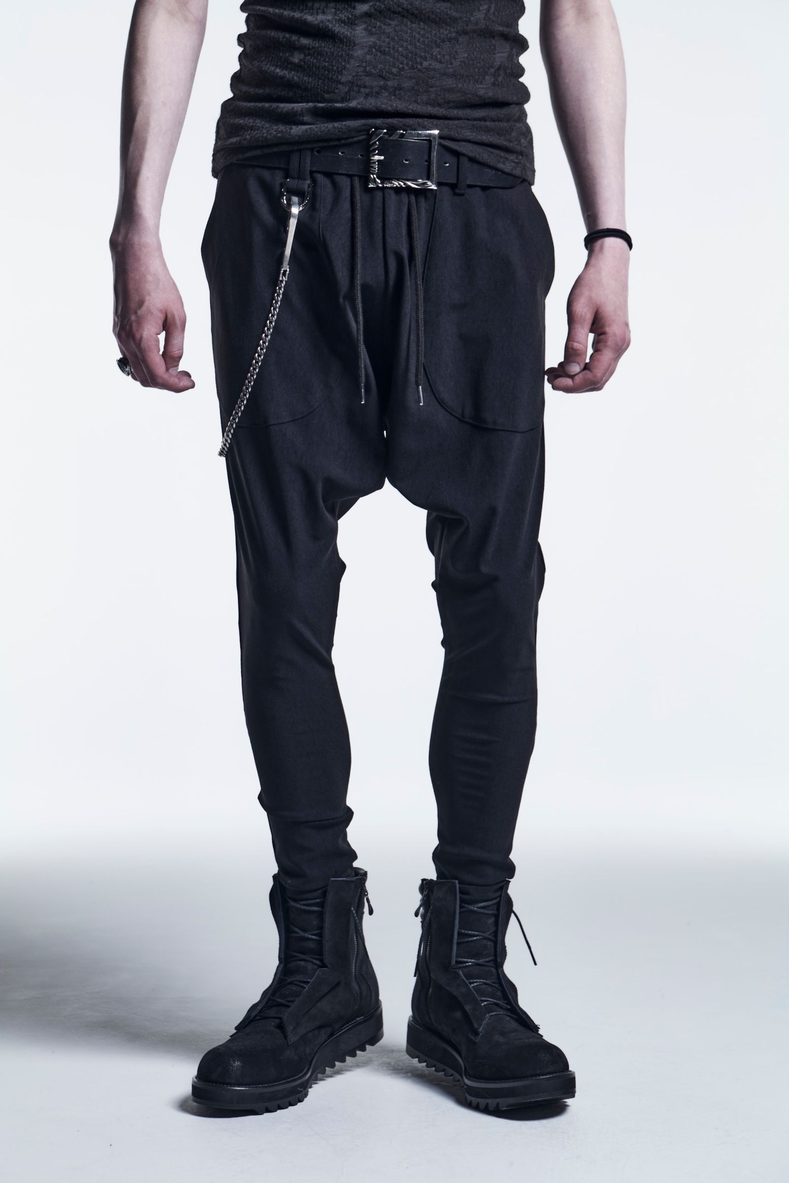 SaruelPants HighTension / Black+BlackPrint 【kiryuyrik】