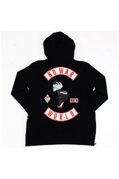 NO WAR PO パーカー / BLACK 【Roen】