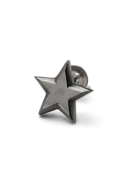 《予約受注品》 STAR CHARM PIERCED ピアス / SVBK 【IVXLCDM】 ご注文から約1ヶ月後に出荷