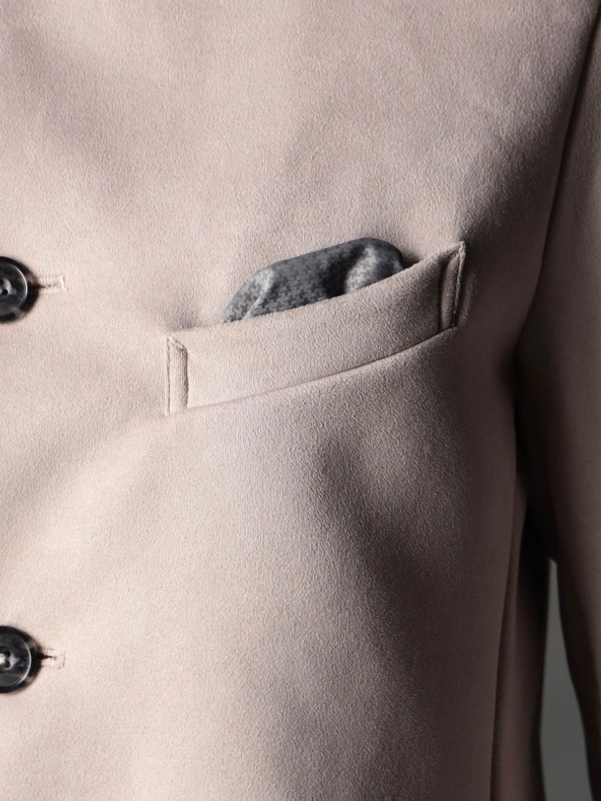 ベストライナー付き スタンドコート撥水性 ベージュ 【NICOLE CLUB FOR MEN】