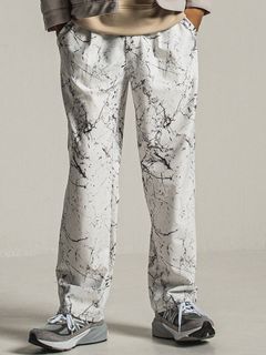 《予約9月1日18時締め》 MELTON WIDE TUCK PANTS  / ワイドタックパンツ / ペイントグレー