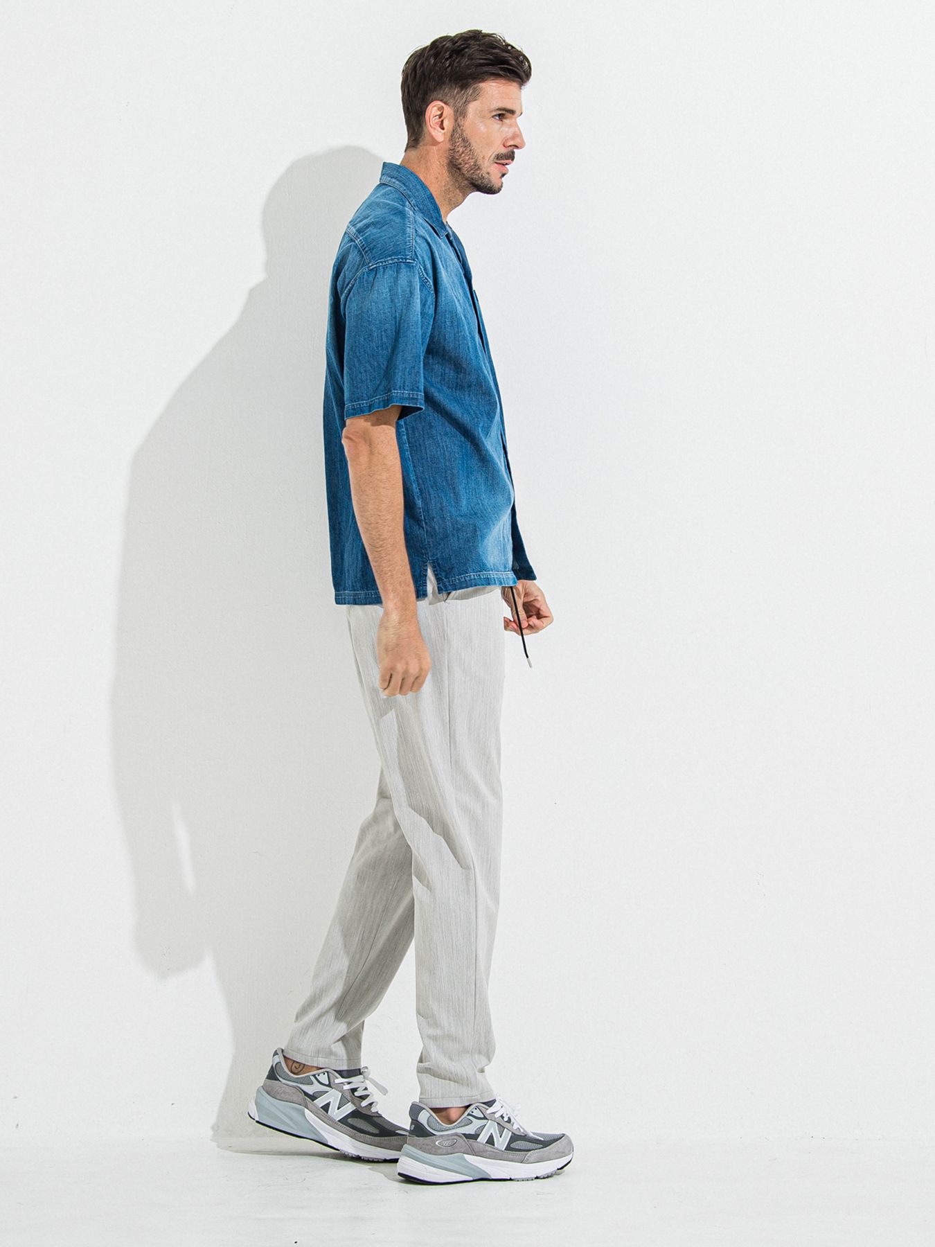 【予約品 】DAVID NYLON CARGO PANTS / デヴィッドナイロンカーゴパンツ / グレー