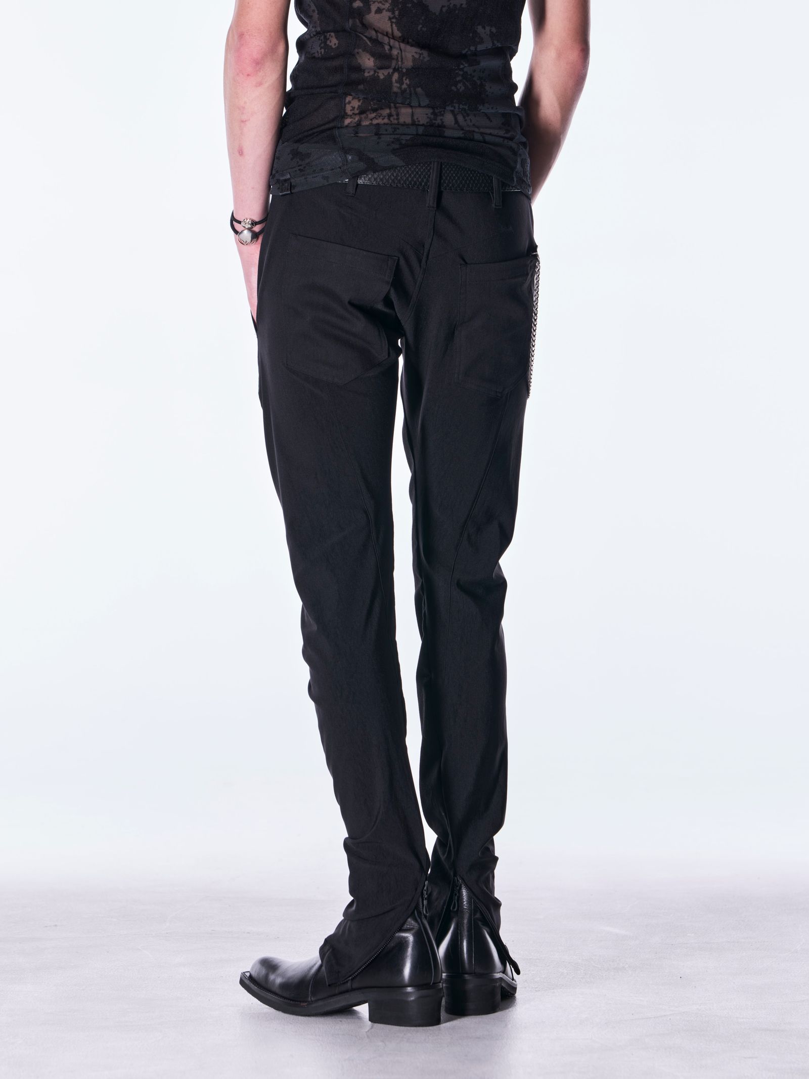 【予約品 6月29日(月) 締切】Denim Curve Pants / デニム カーブパンツ / ブラック