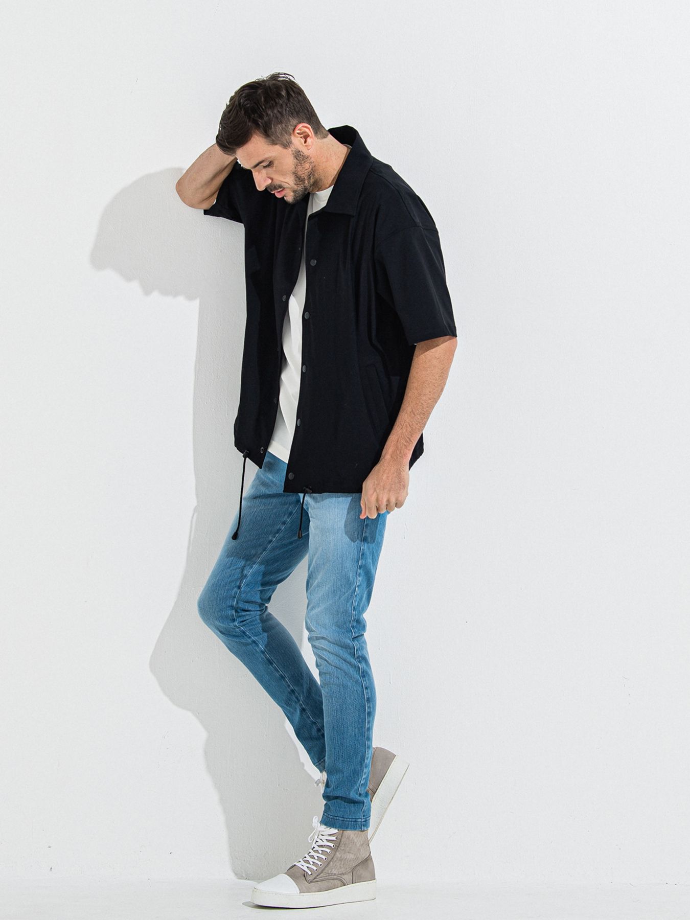 【予約品 】DENIM JERSEY CHRIS EASY TUCK PT / デニムジャージクリスイージータックパンツ / ライトインディゴ