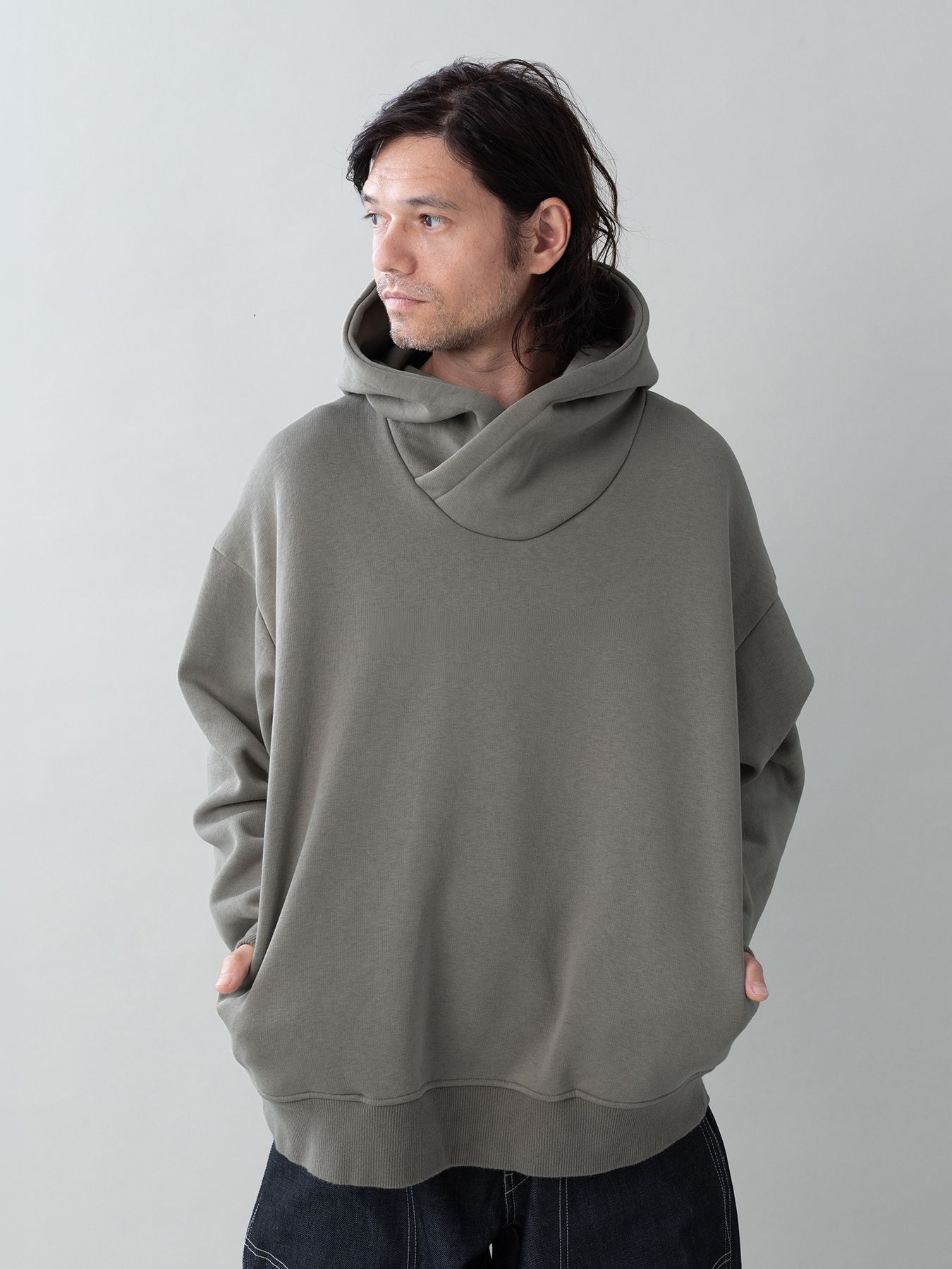【予約品 5月27日(水) 締切】COWL-WOOLSWEATPARKA / スウェットパーカー / グレー