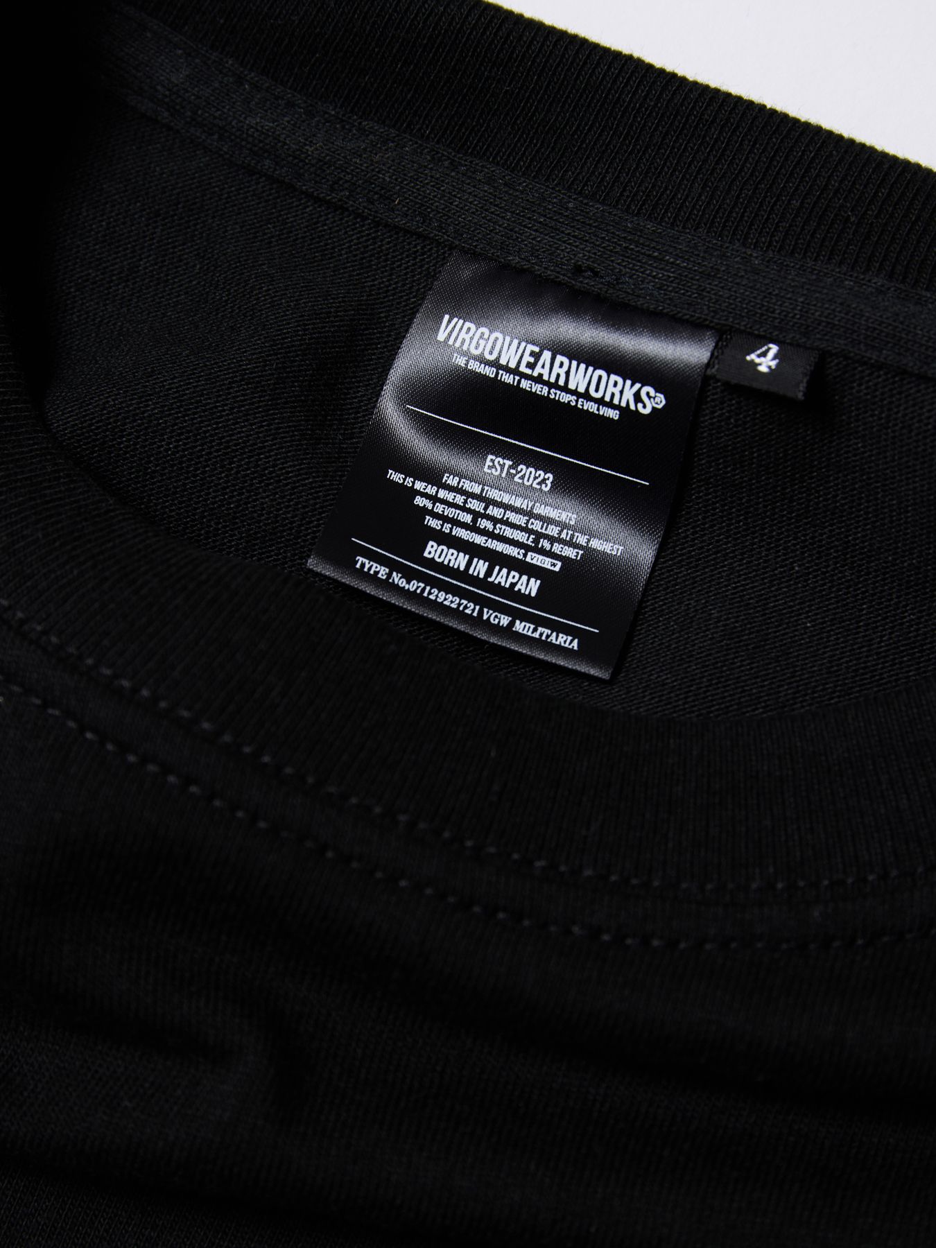 OBSERVER LST / プリント ロングスリーブTシャツ / BLACK