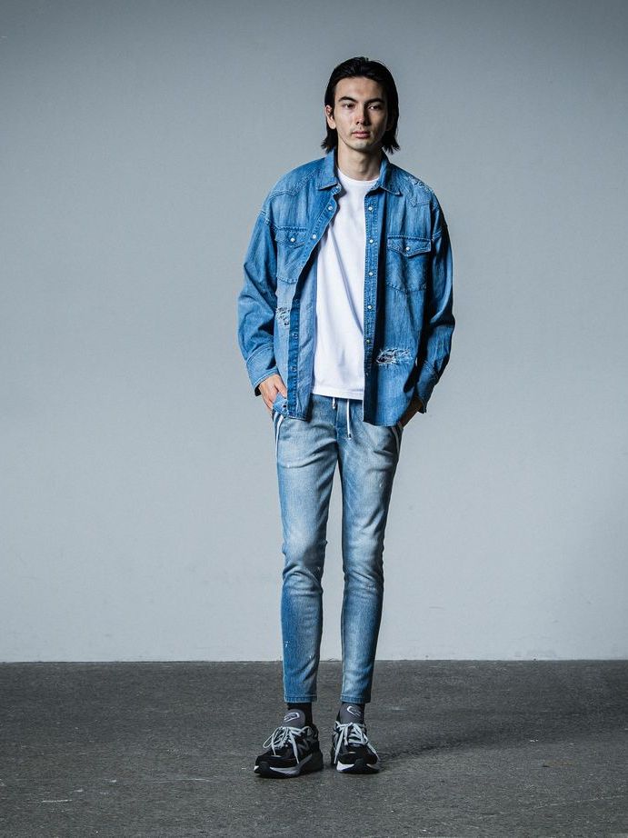 《予約品》 JAMES OVER DUNGAREE SHIRT  / オーバーウエスタンシャツ / インディゴクラッシュ