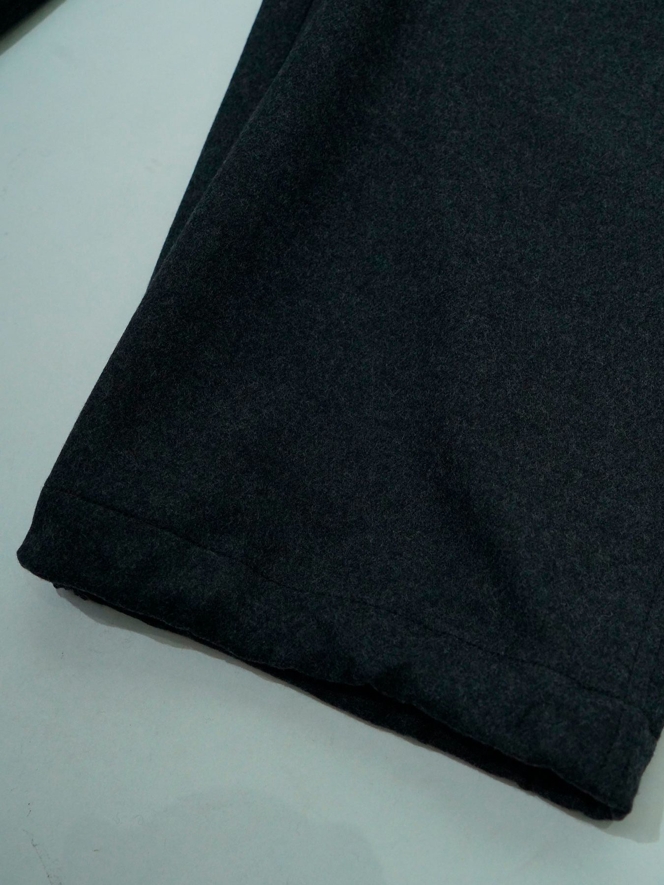 【予約品 】Woolnapp trousers / ウール イージートラウサーズパンツ / 杢チャコール