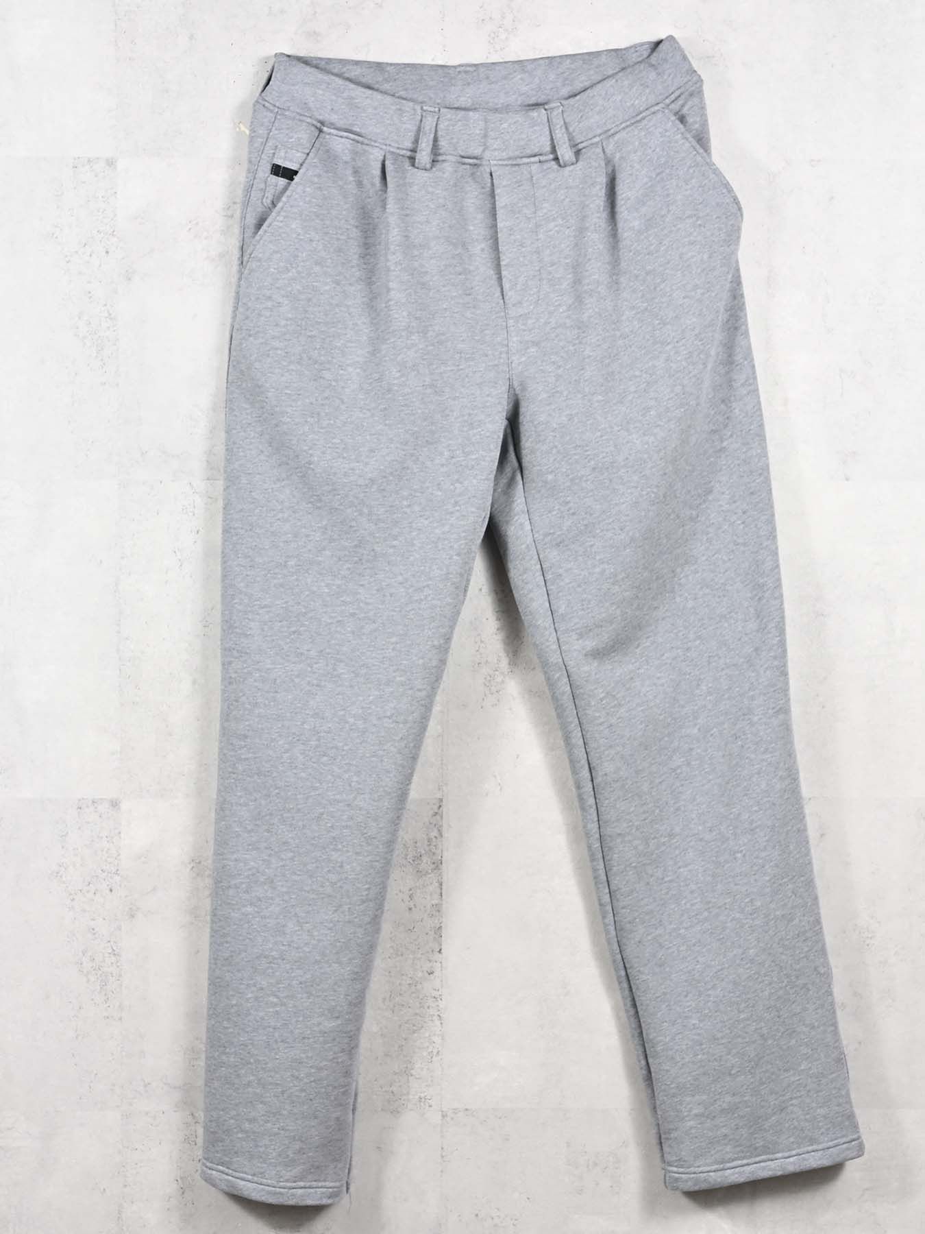 【予約品 11月16日(日) 締切】HF URAKE WIDE TUCK PANTS / 裏毛 セミワイドシルエット ワンタック イージーパンツ / グレー