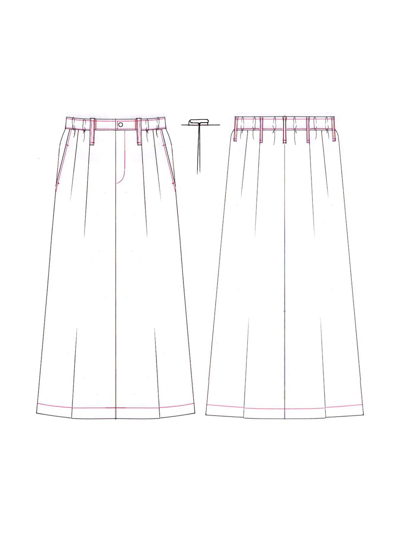 【予約品 10月26日(日) 締切】Drape Skirt / ドレープスカート / ブラック
