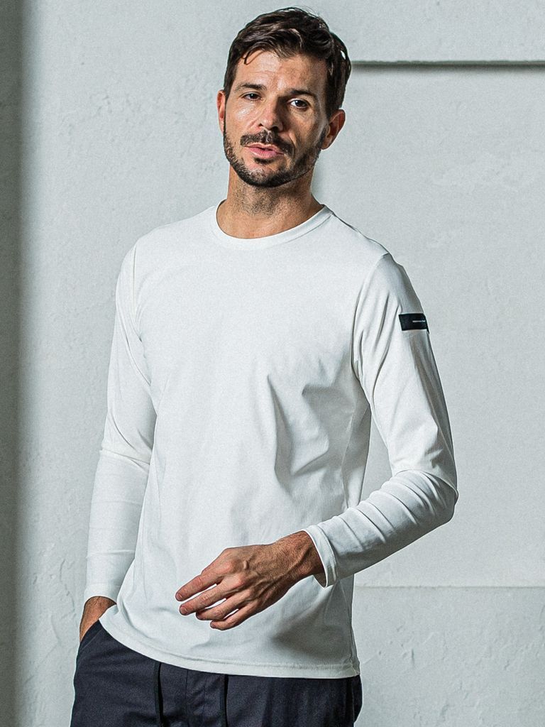 《予約11月17日19時締め》 nylon longsleave Tee / ルーズTシャツ / ホワイト