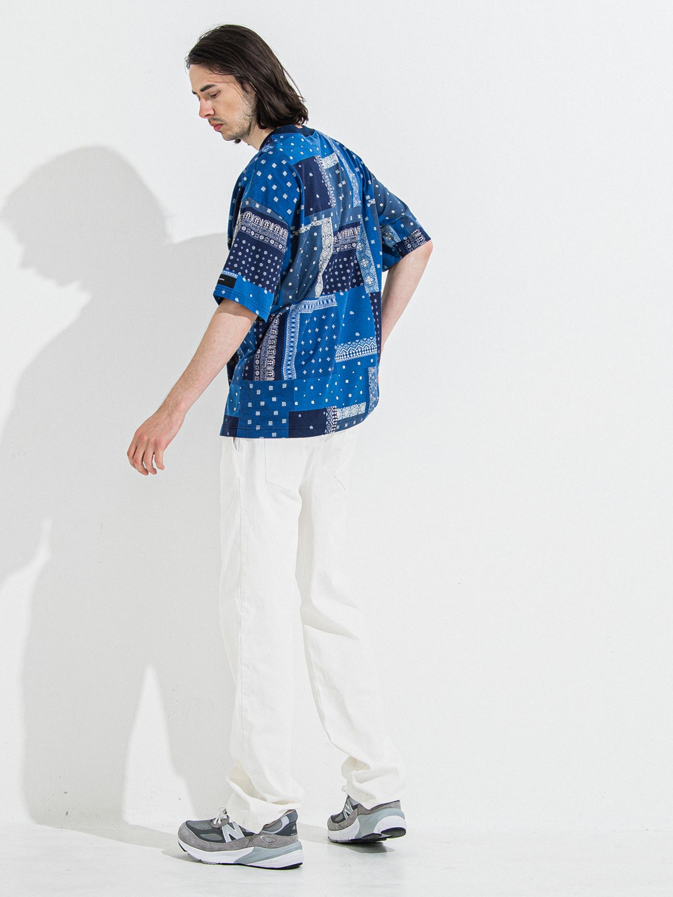 【予約品 】BANDANA OVER TEE / バンダナオーバーサイズTシャツ / ネイビー