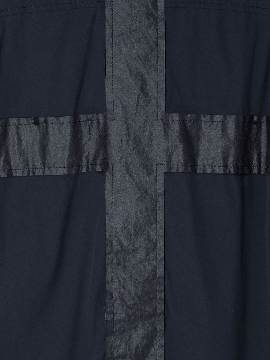 【予約品】 SWITCHBLADE x nude:masahiko maruyama INLAID CROSS LONG SHIRT / ロングシャツ / BLACK / 即納