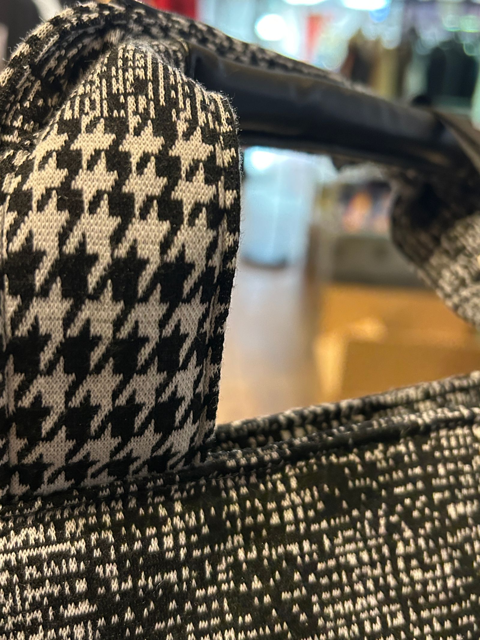 HOUNDSTOOTH LUNCH BAG / ブラック