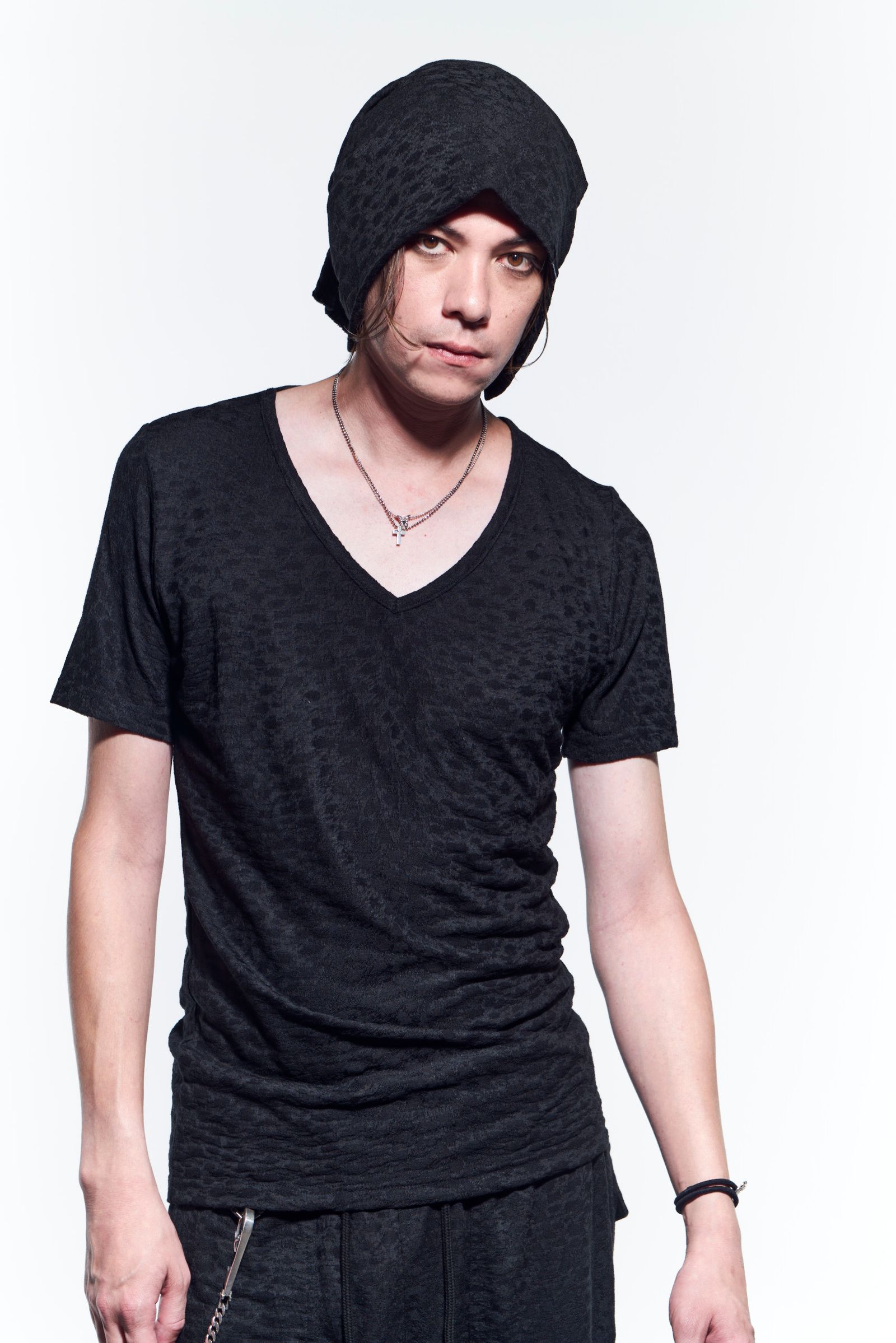V-Neck T-Shirts Tシャツ LeopardJQD / Black 【kiryuyrik】
