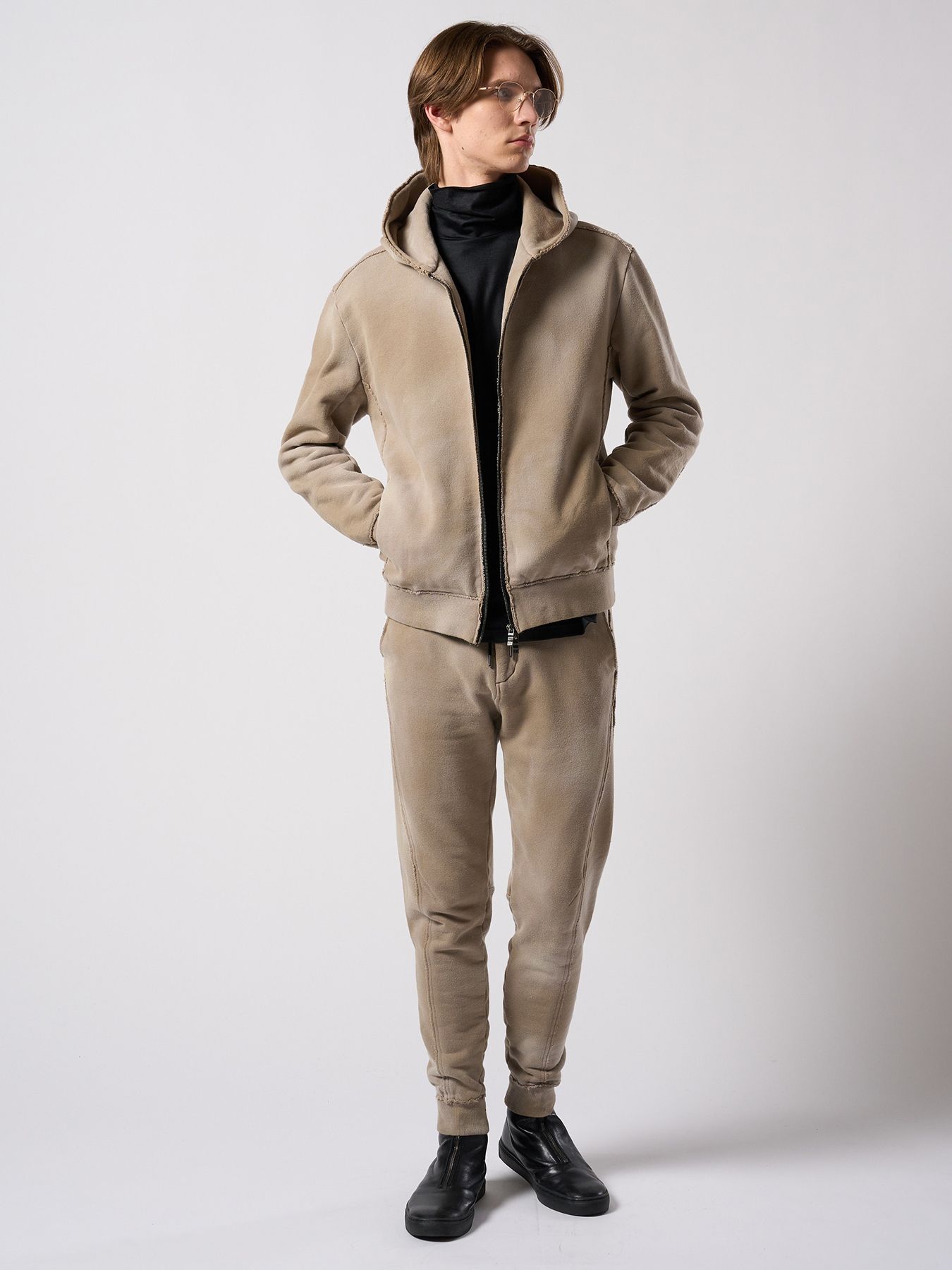 【予約品 4月19日(日) 18時締切】fade zip-up hoodie / フェード ジップアップ フーディー / フェードベージュ