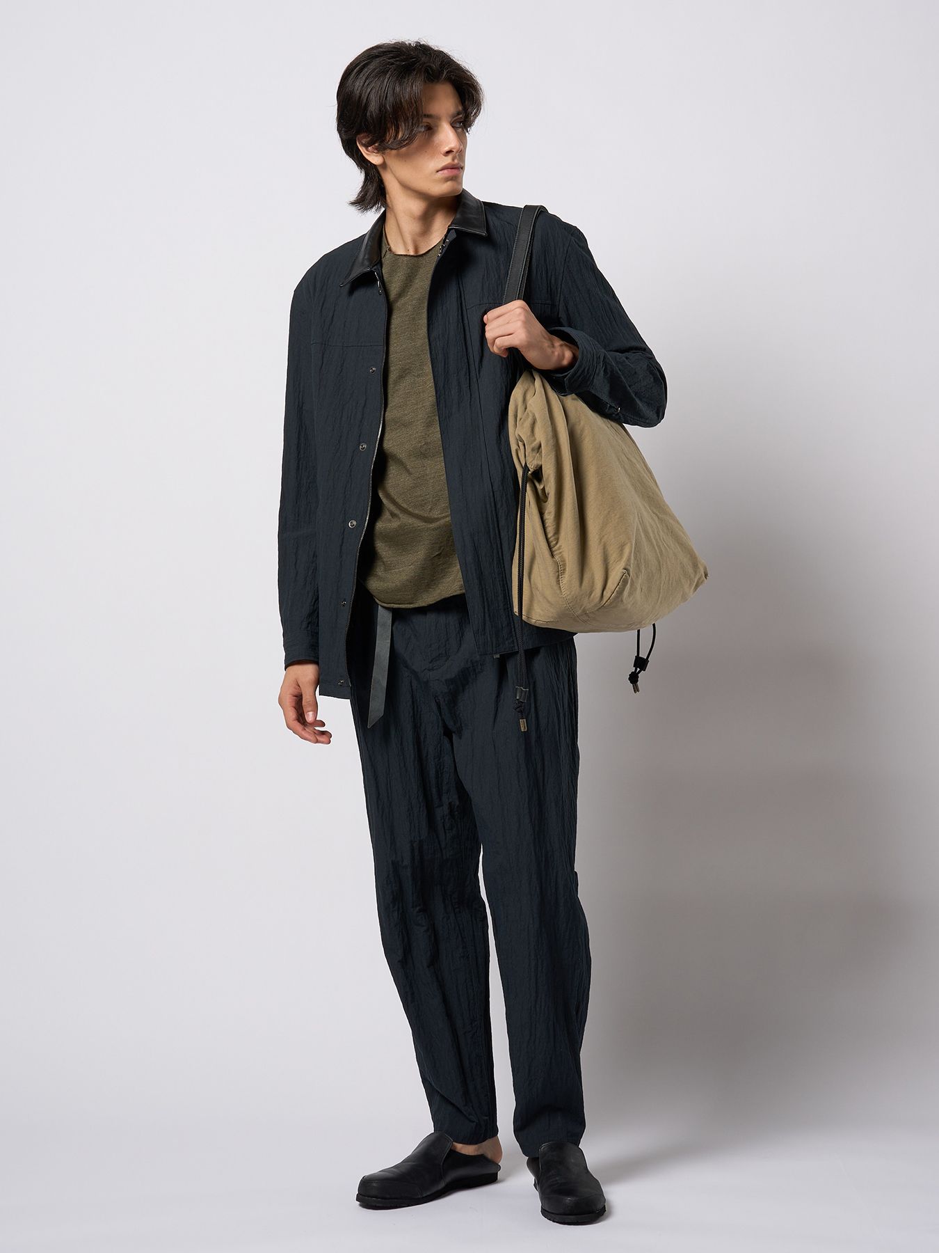 【予約品 9月23日(火) 締切】vintage drawstring tote bag / ヴィンテージ ドローストリング トートバッグ / ダルベージュ
